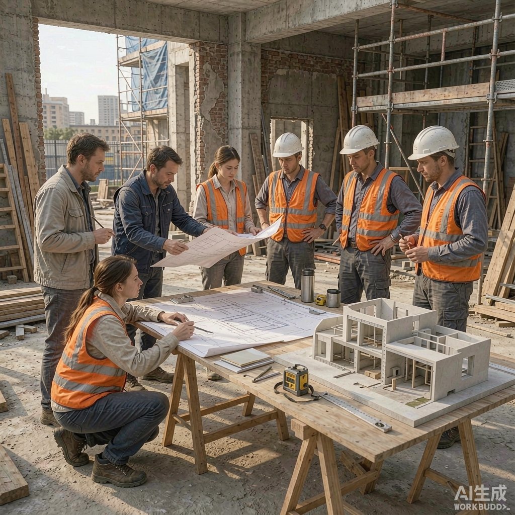 设计施工团队现场协同效果图