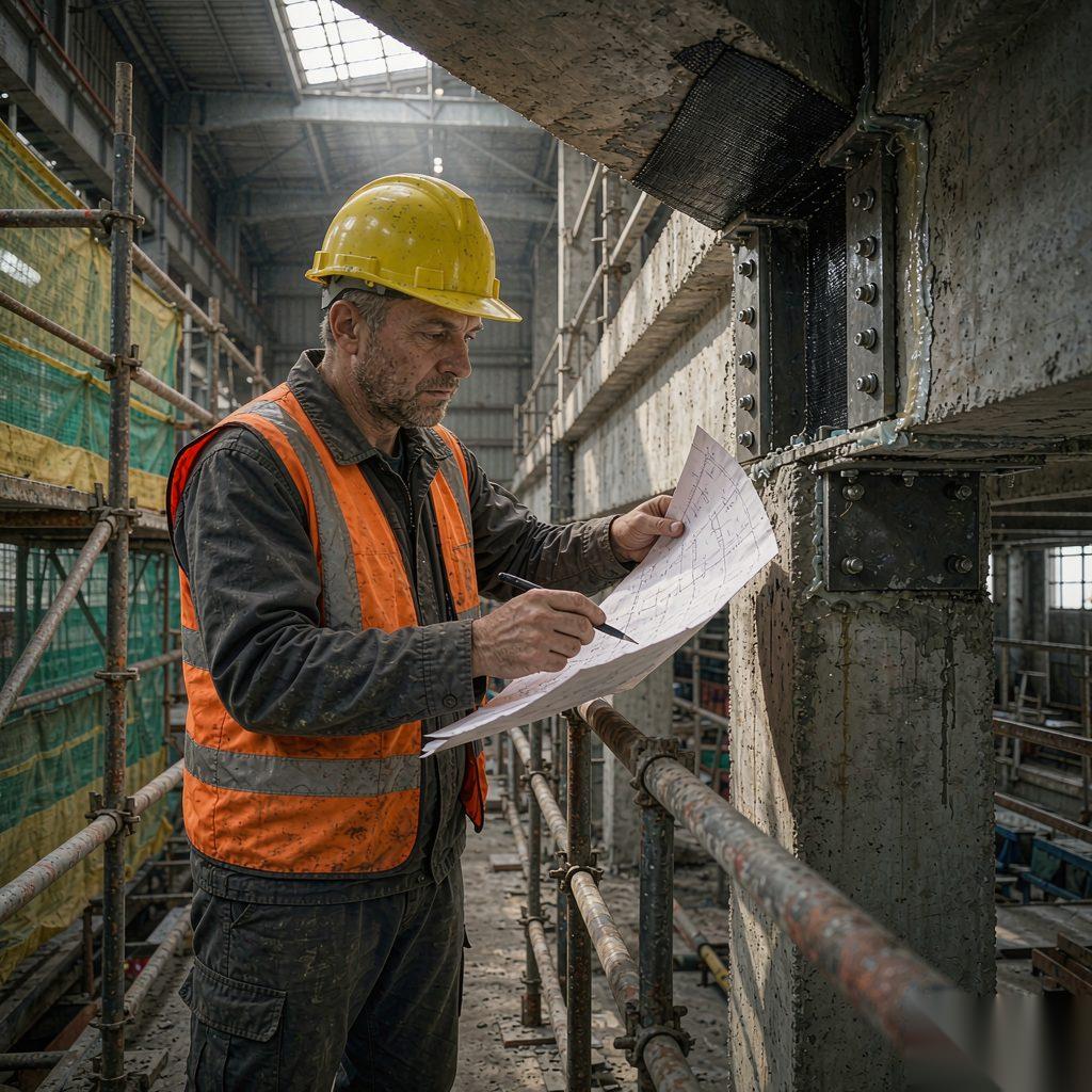 改造工地现场结构安全检查