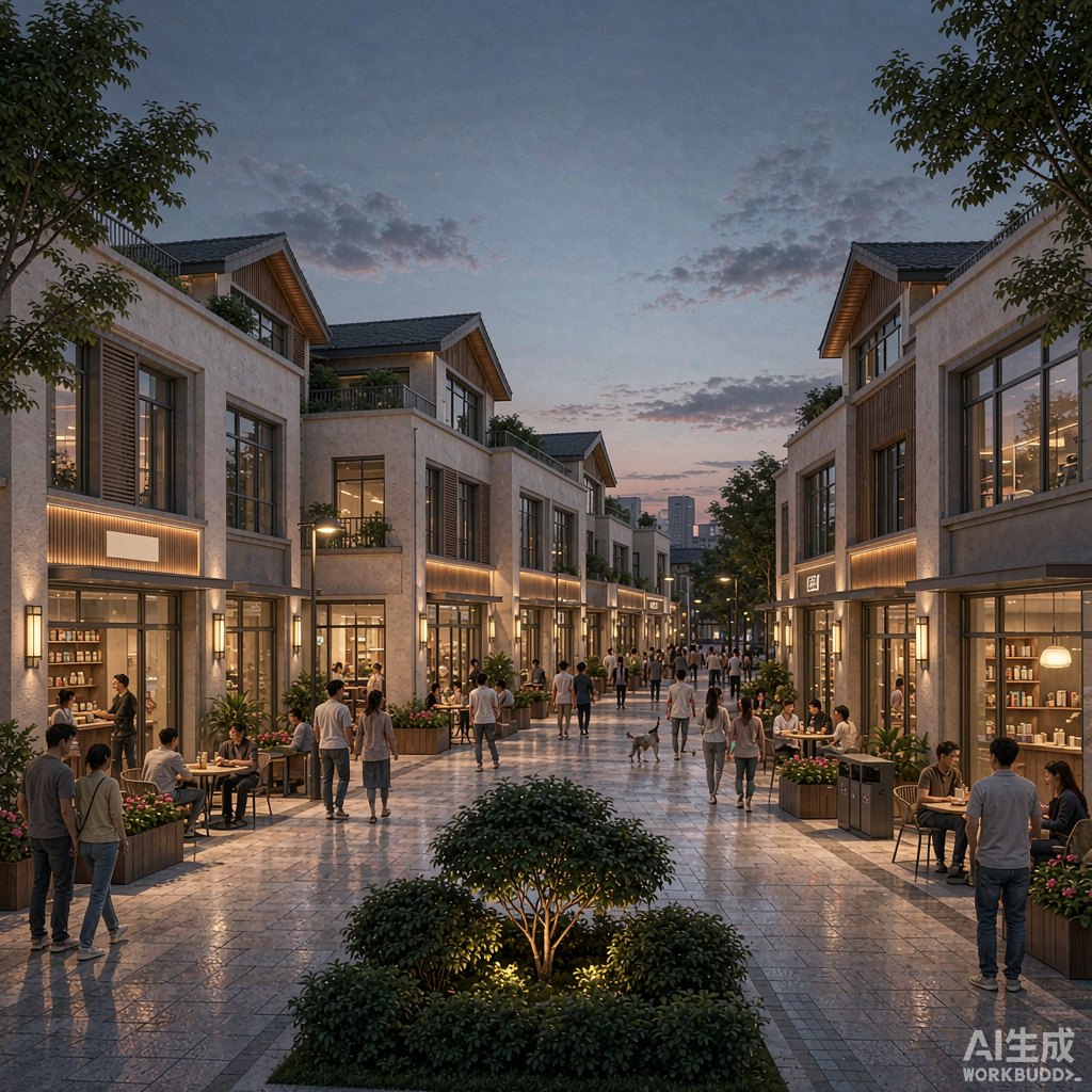 改造建成后街区运营实景效果图
