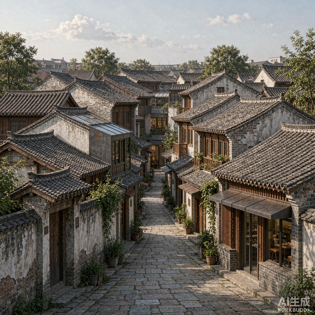 历史街区保护性更新效果图