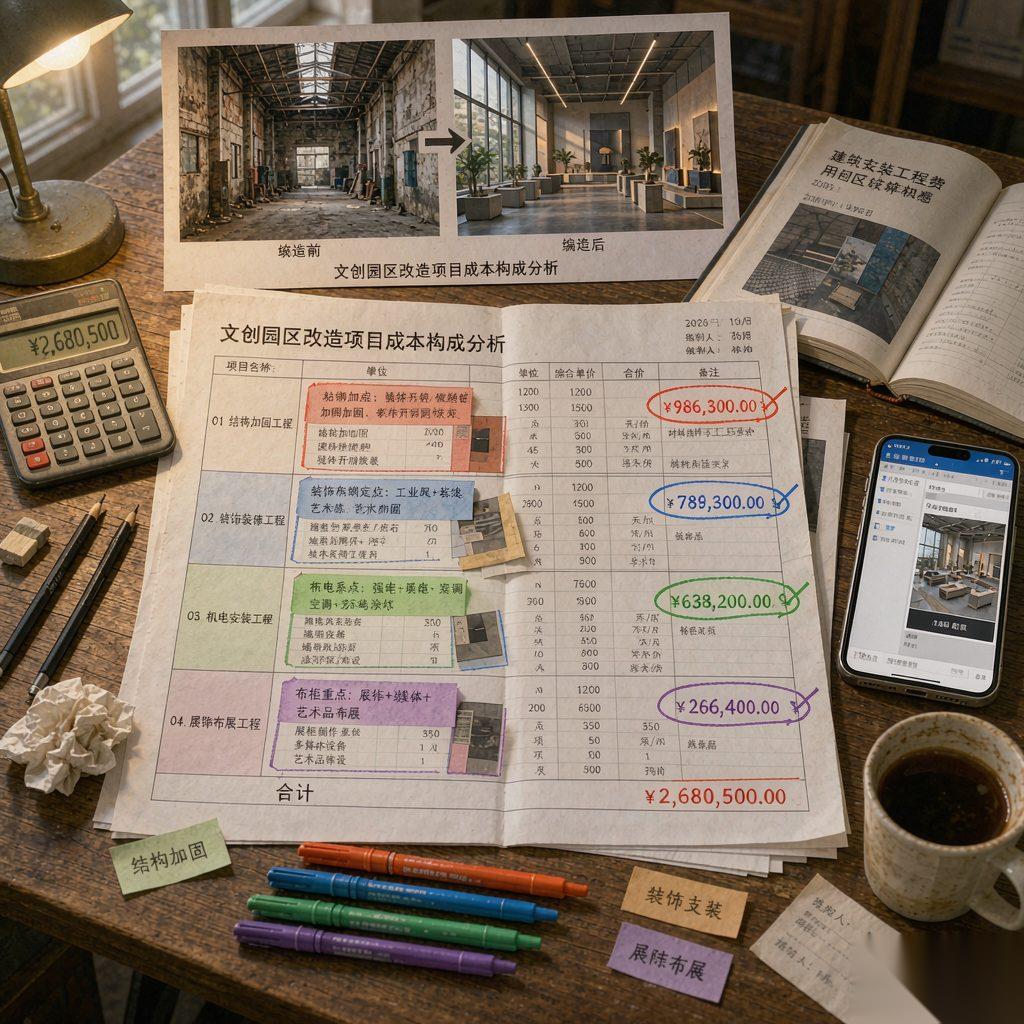 文创园区改造成本构成分析